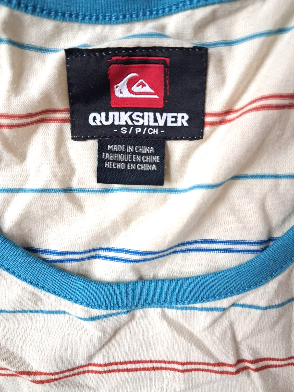 Quiksilver Mens Tank Top Small Stiped Logo Retail $29.50 Casual NWT gallery