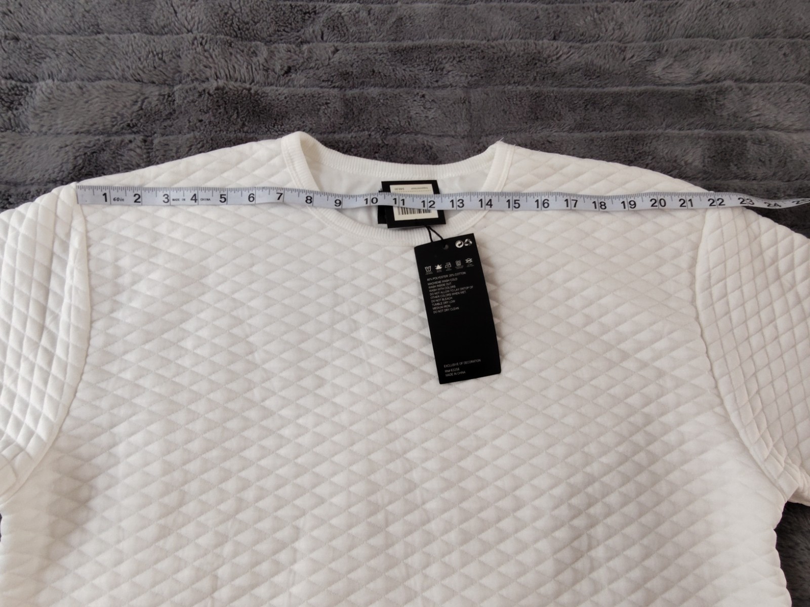 Decibel Men's White Quilted Drop Cut Pullover Short Sleeve Shirt Size XXL ST45 gallery