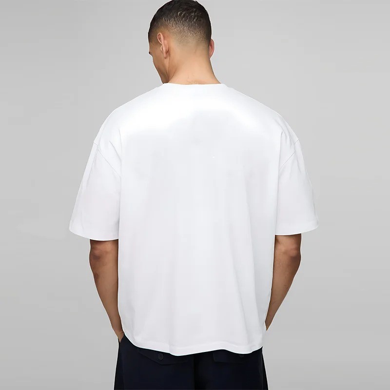Men's Cotton Heavyweight Oversized Boxy Style Casual T-Shirt Summer Streetwear gallery