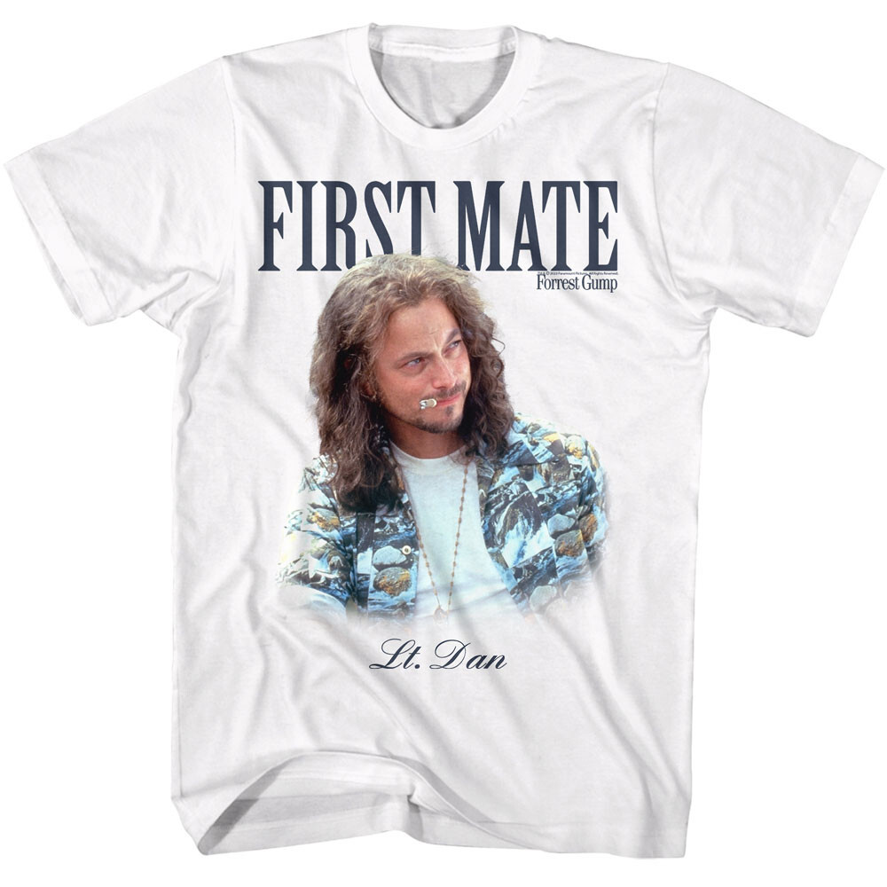 Forest Gump Movie First Mate Lieutenant Dan Smoking Cigar Men’s T Shirt