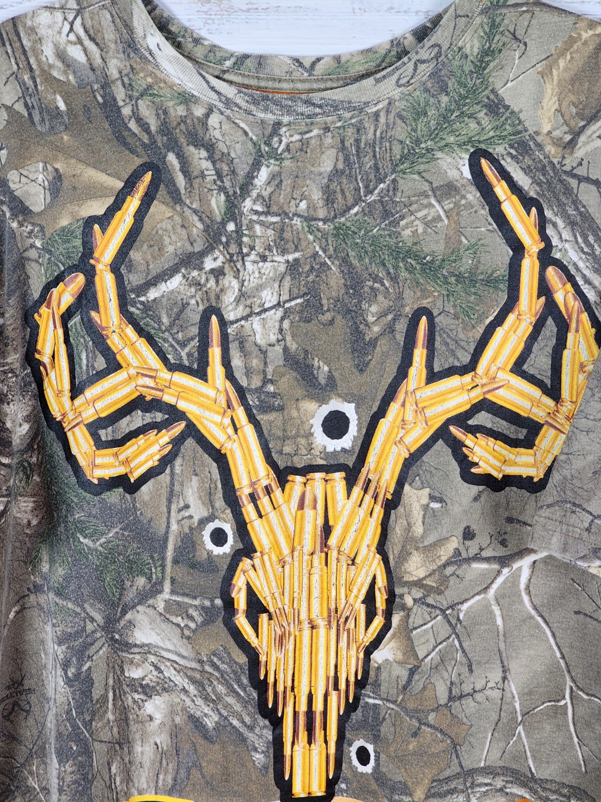 Realtree Camoflage T Shirt Mens 2XL Buckhorn Hunting Outdoors Multicolor Fishing gallery
