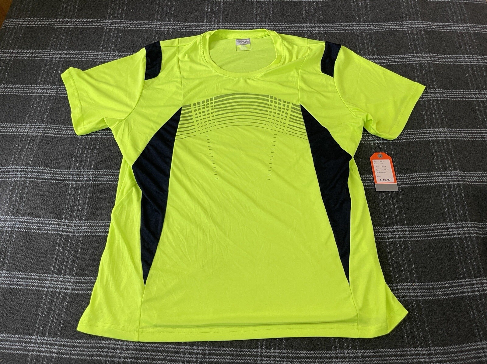 Men's Performance Sports 2XL Workout Sport Two Tone Running Quick-Dry T-shirt gallery
