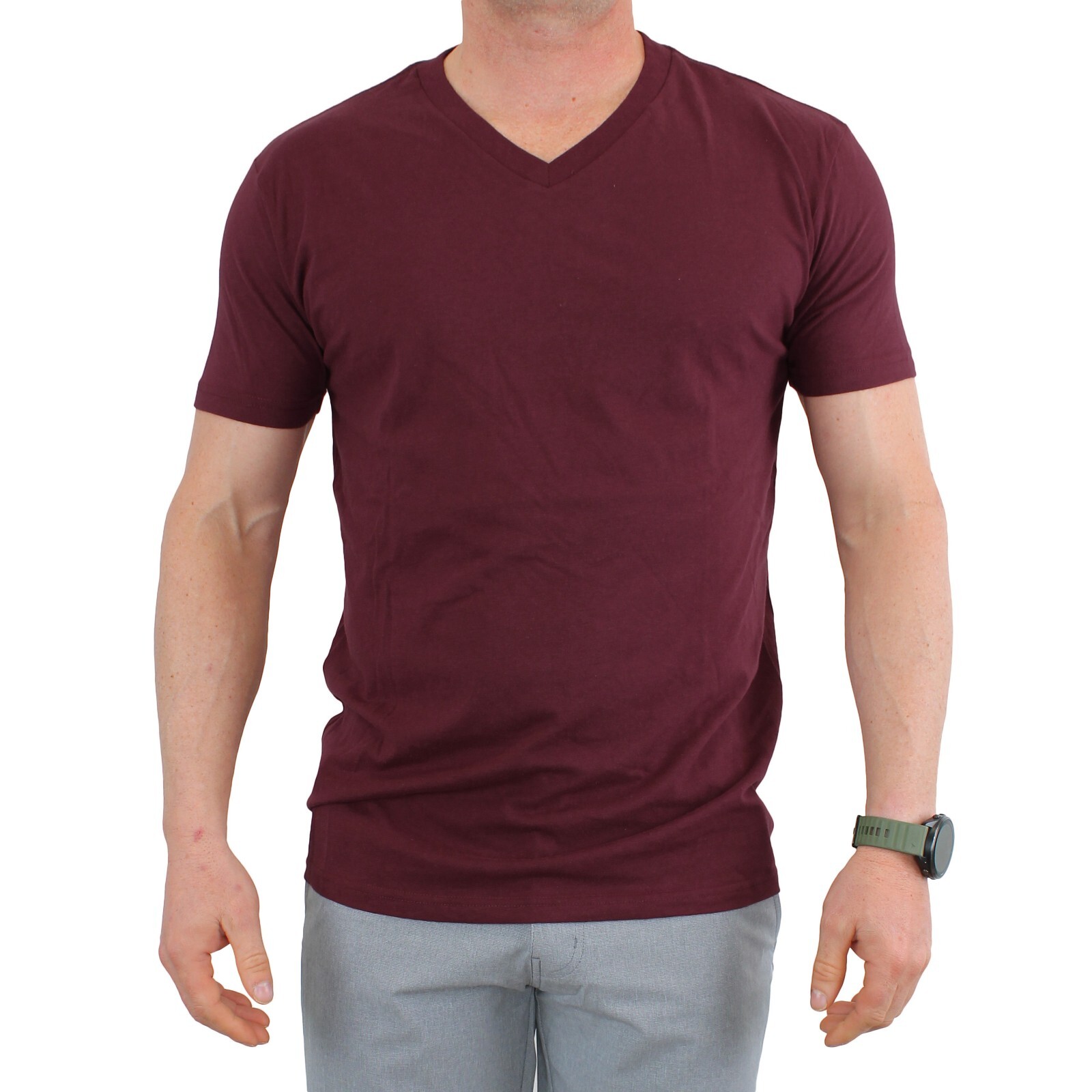 True Classic Men's V-Neck Shirt Short Sleeve Ultra Soft Tagless Cotton Tee gallery