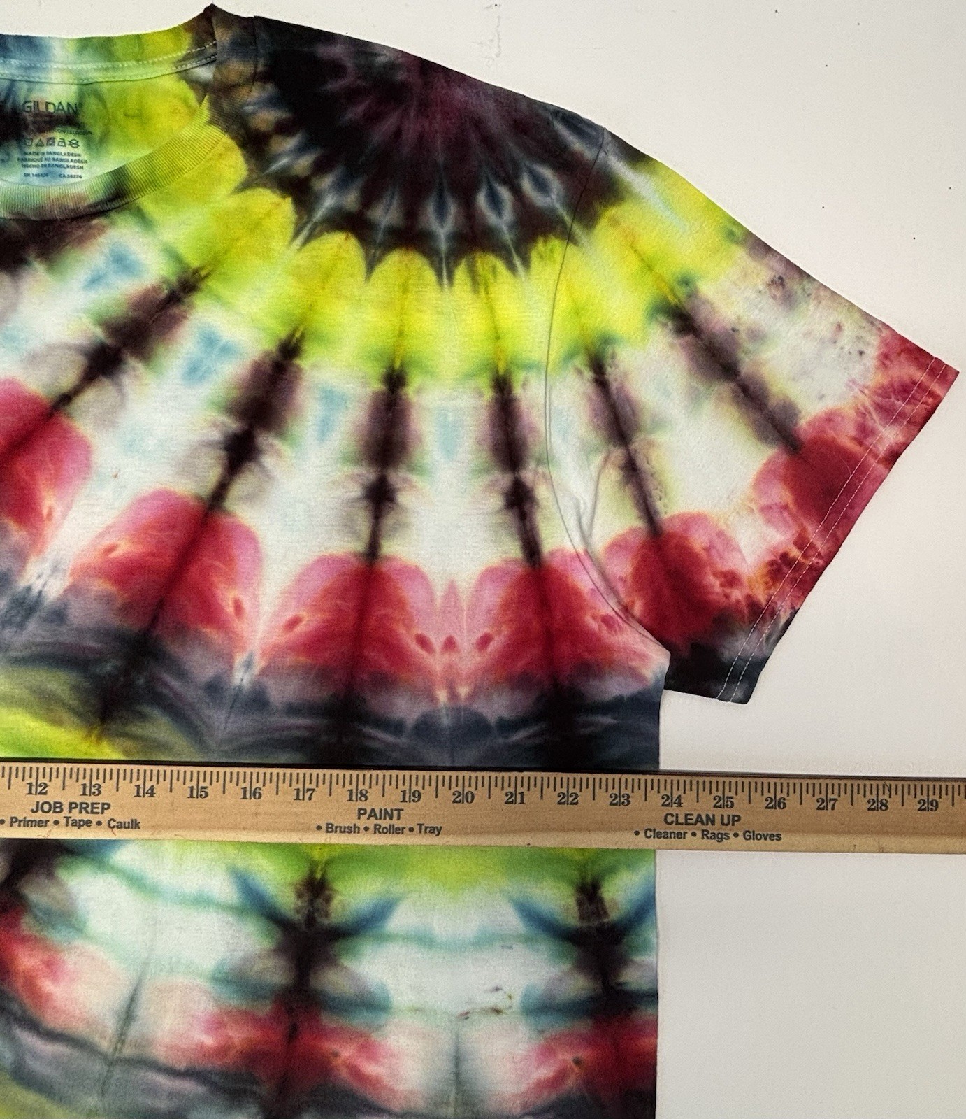 Handmade Ice Tie Dye Unisex T-Shirt Size XL Multicolor Design Gildan Tee NEW gallery