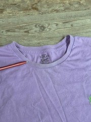 Polo Ralph Lauren Crew Neck Modern Classic-Fit Shirt Mens XL PURPLE GREEN PONY
