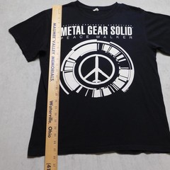 Metal Gear Solid Peace Walker Shirt Mens Medium Black Graphic Video Game Tee