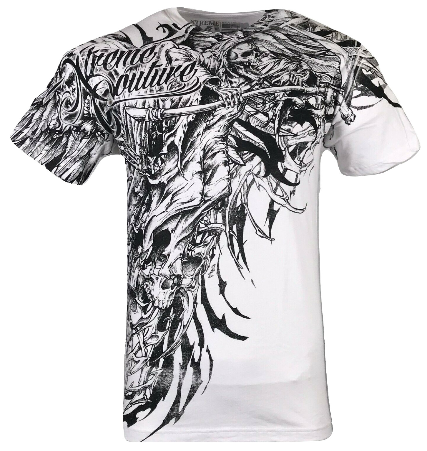 XTREME COUTURE by AFFLICTION Men's T-Shirt SORROW Skull Biker MMA S-5X gallery