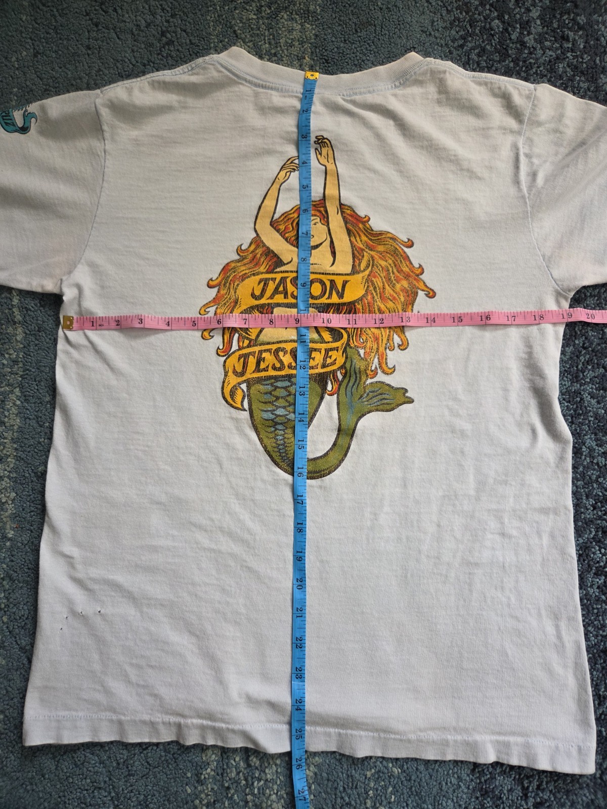 VTG 1989 Santa Cruz Mermaid Jason Jessee Skateboard T-Shirt Medium Skate RARE gallery
