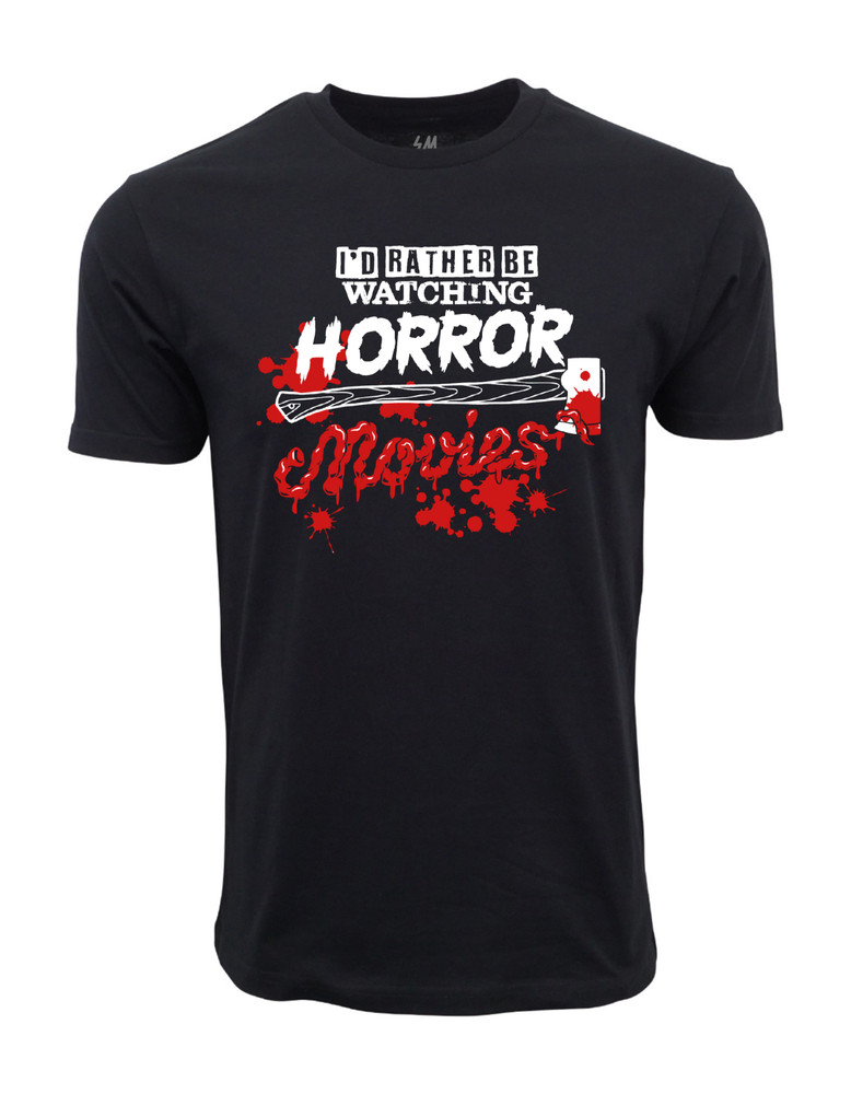 I’D Rather Be Watching Horror Movies Graphic T shirt