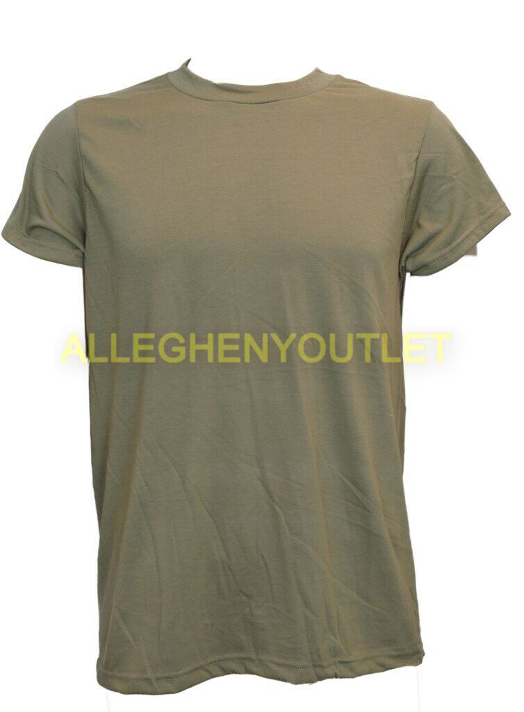 US Military Army Moisture Wicking Lightweight T-Shirt Tan Size Medium EXC gallery