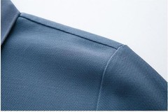 Fashion Men’s Long Sleeve Lapel T-Shirts Casual Business Formal Pullover Tops SZ