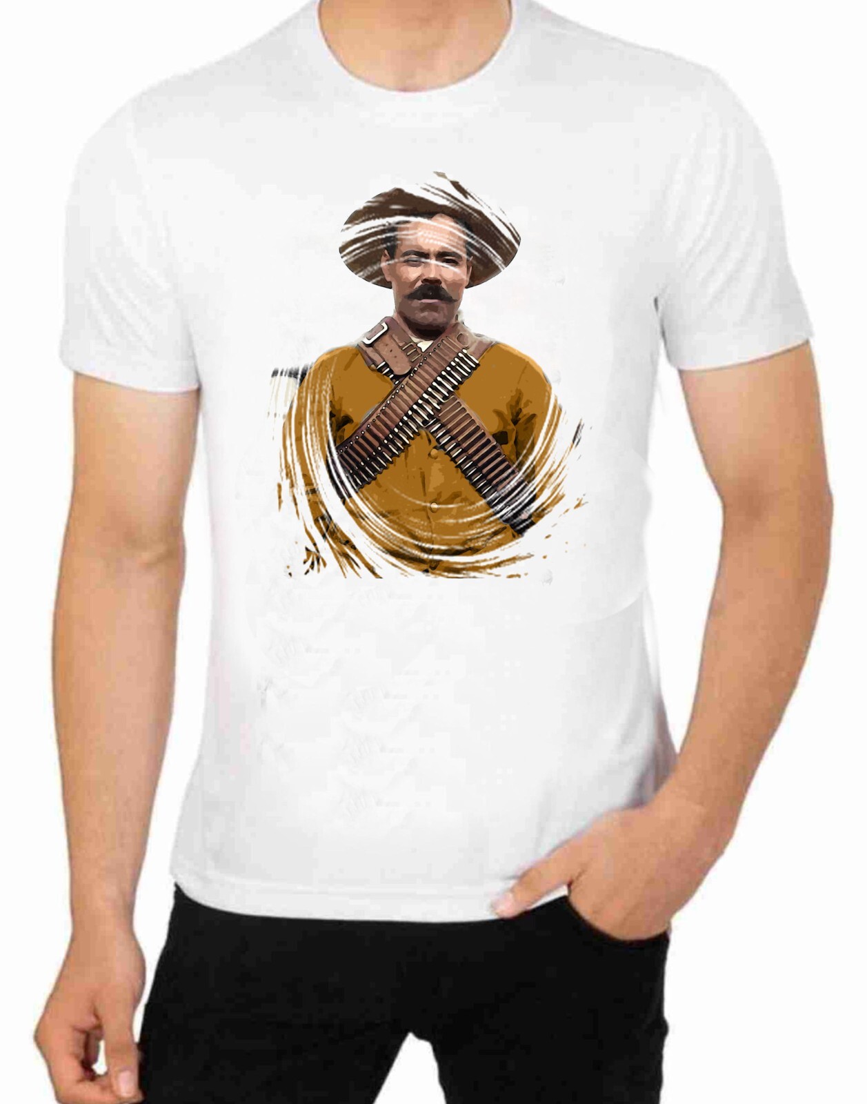 Poncho Villa Art T shirt for Men Apparel