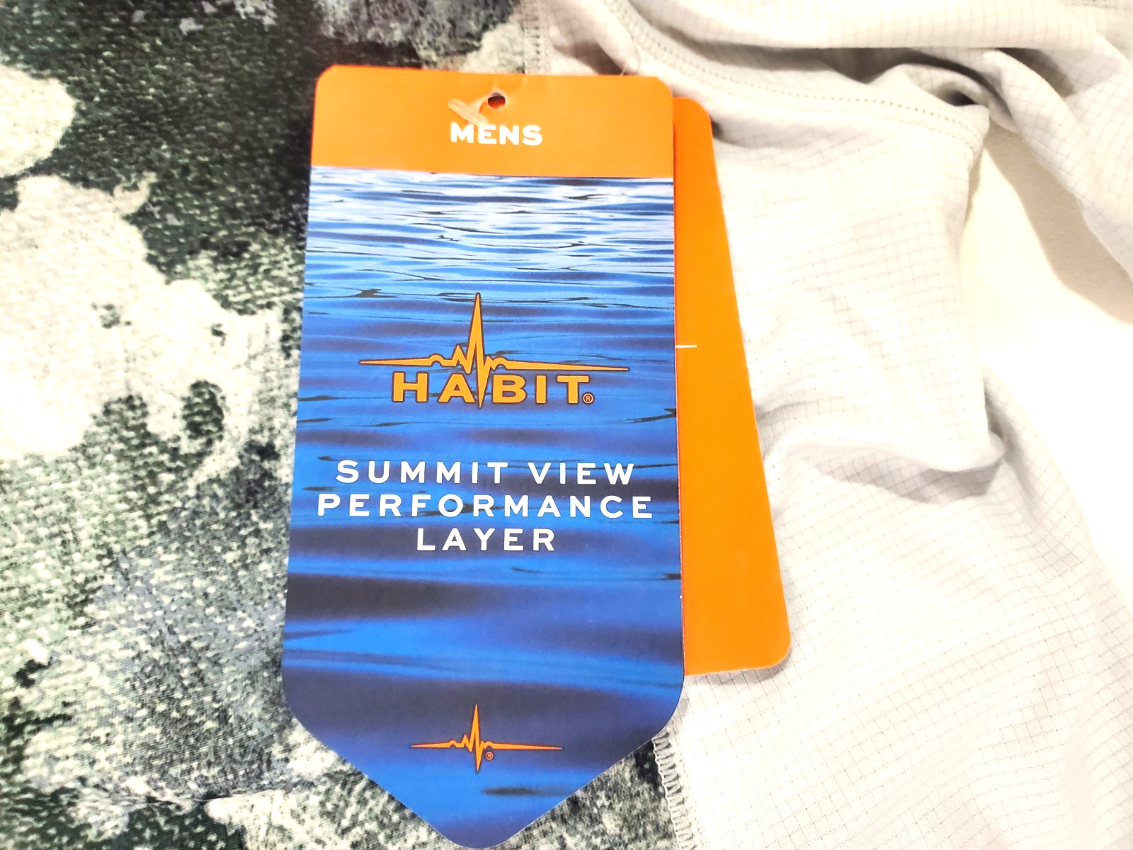 Habit Mens XL Summit View Hooded UPF 50+ Performance Layer Cloudfire Camo NWT gallery