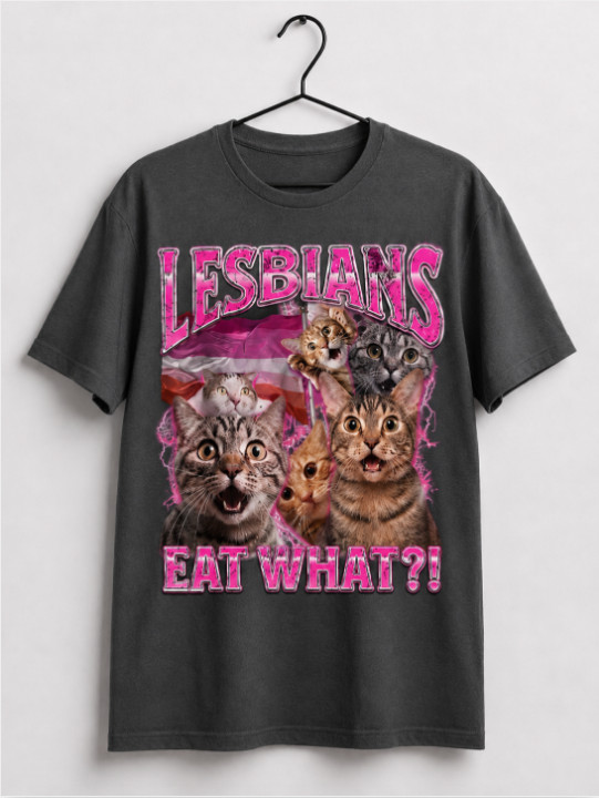Lesbian Cat Lover T Shirt Funny LGBTQ Pride Graphic Tee Cute Kitty Gift Unisex gallery