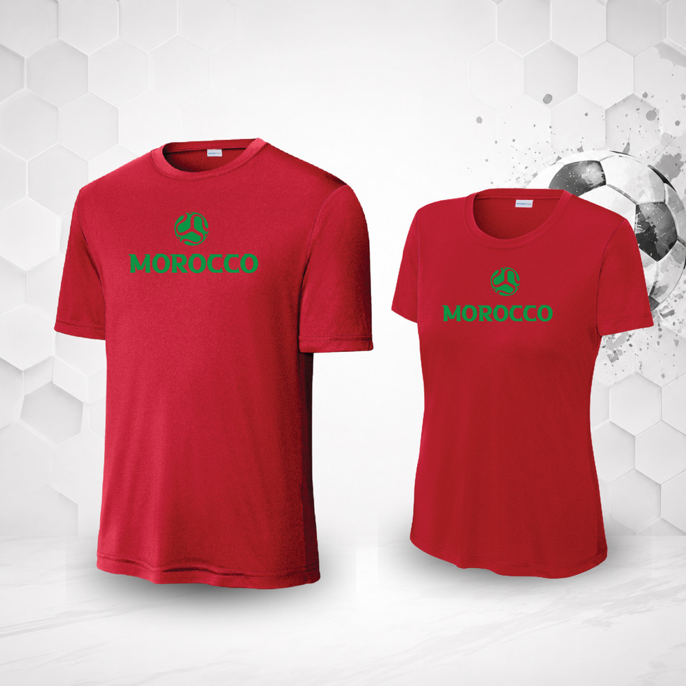 Morocco cup polyester t-shirt world jersey – SHIPS FAST FROM FLORIDA