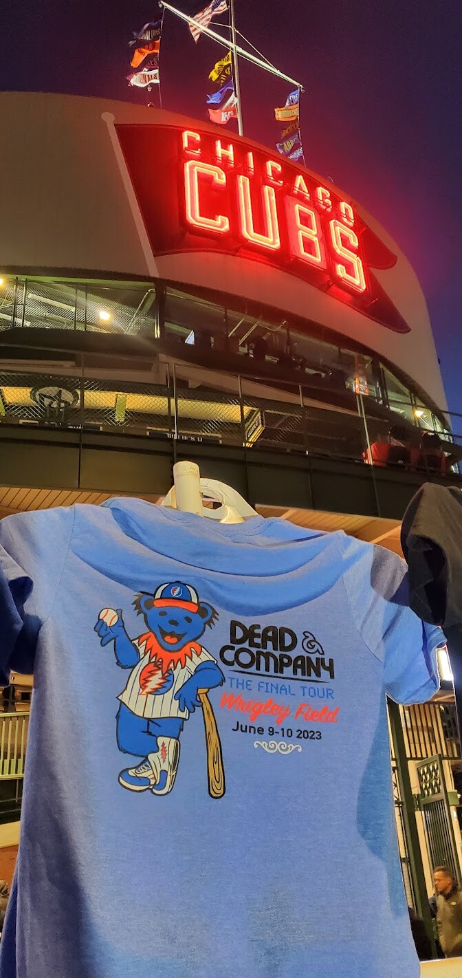 Dead and Company 2023 Wrigley Field Concert T Shirt Grateful Dead Chicago Cubs gallery