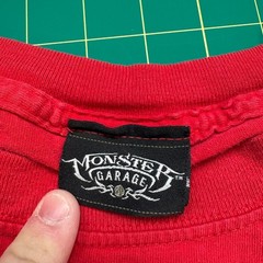 Vintage 2004 Discovery Channel Monster Garage Tshirt XL Red Jesse James Skulls