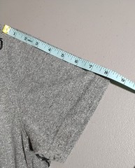 Marc ECKO CUT & SEW Mens Gray Side Print Logo V Neck Size Medium Y2K