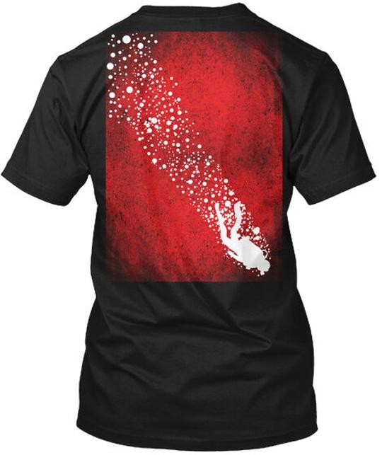 Scuba Diving Flag T-Shirt Made in the USA Size S to 5XL