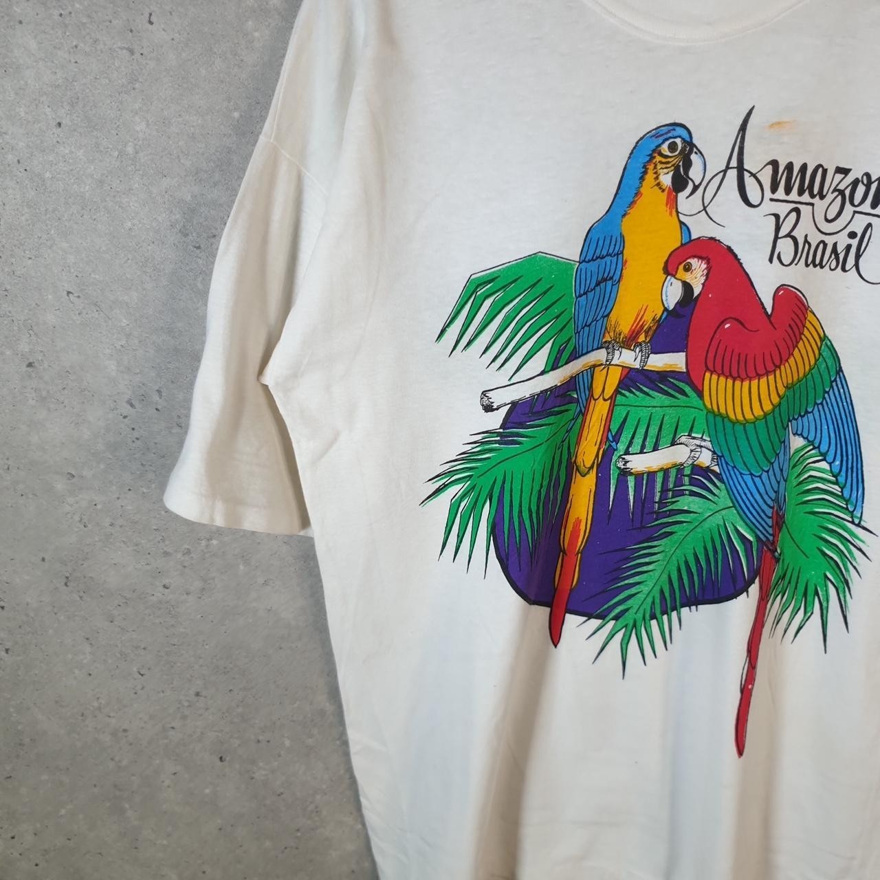 Vintage Hering Amazonas Brazil Graphic 90s Single Stitch T-Shirt Men’s 2XL White gallery
