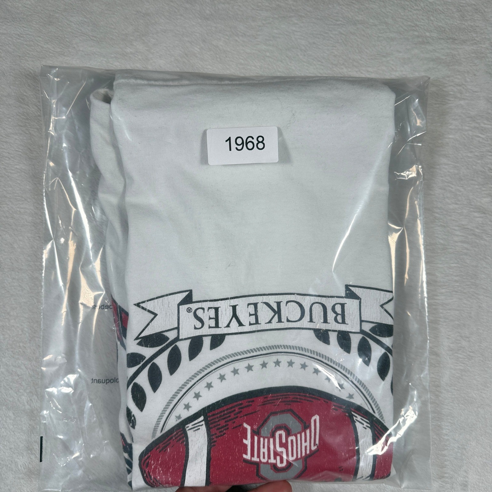 Goodie Two Sleeves Ohio State Buckeyes Football T Shirt Size S M White gallery