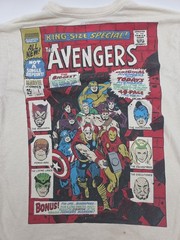 Marvel T-shirt Men Medium Beige Graphic Print Logo. #44367