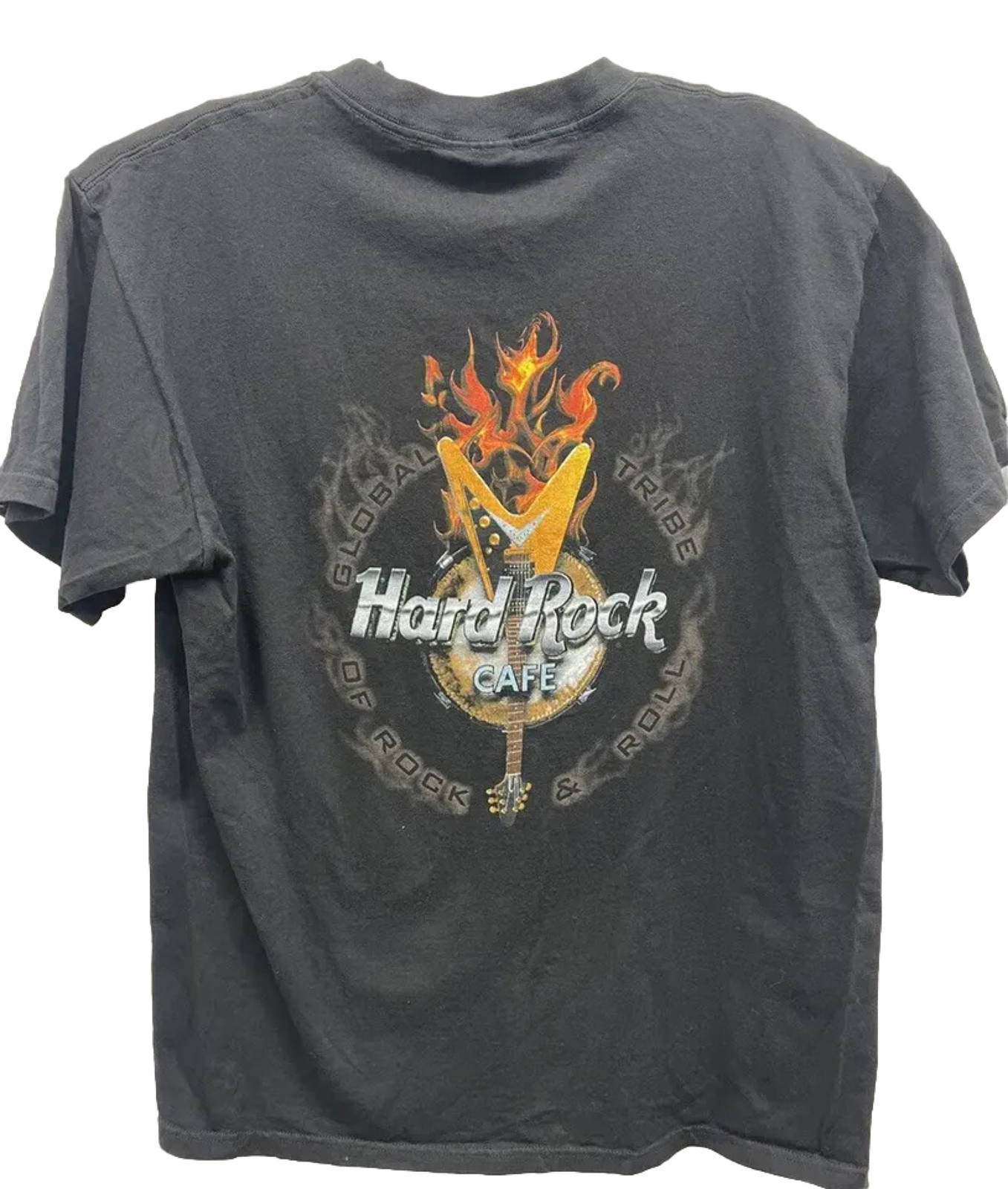 HARD ROCK CAFE ORLANDO 1990s Vintage T-SHIRT BLACK Sz Large (F9) EUC