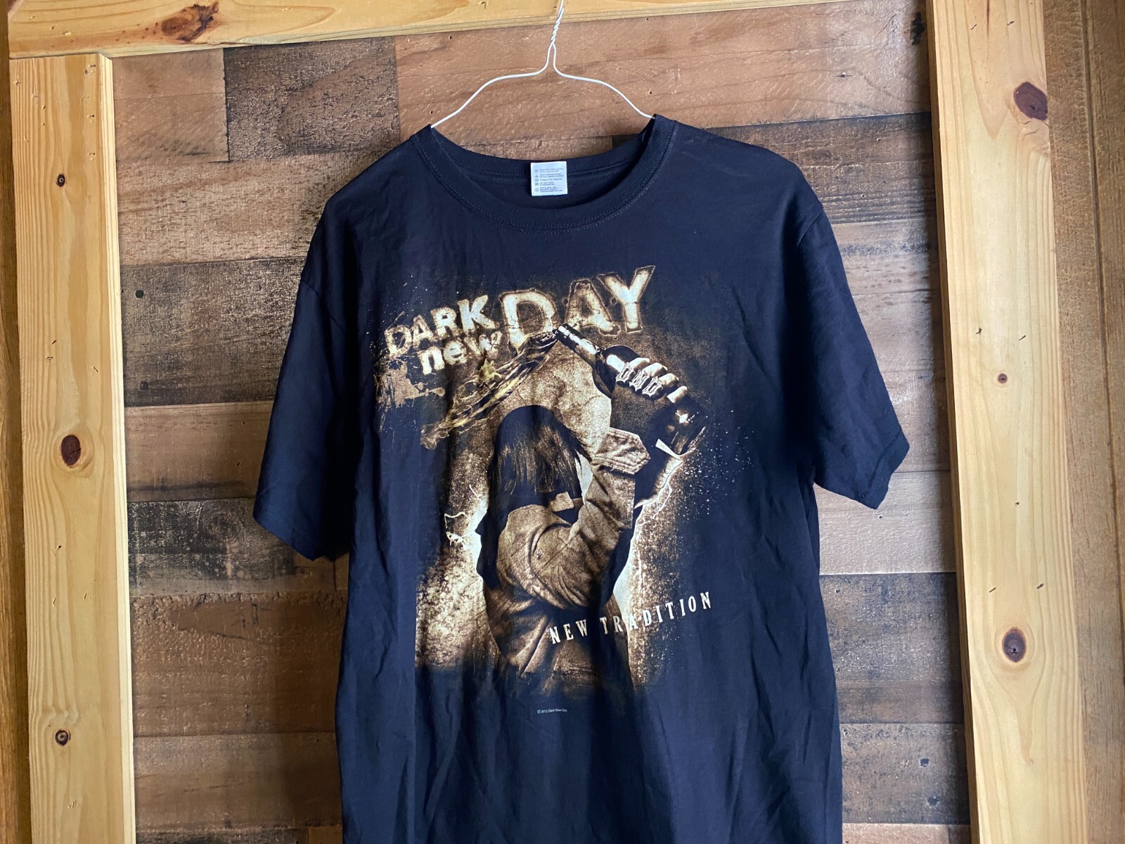 Dark New Day New Tradition T-Shirt Adult Large Hard Rock Metal Band Tee Music