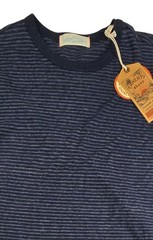 Faherty Vintage Chambray Tee T-Shirt Navy Cove Stripe Small Modal NWT $78 Retail