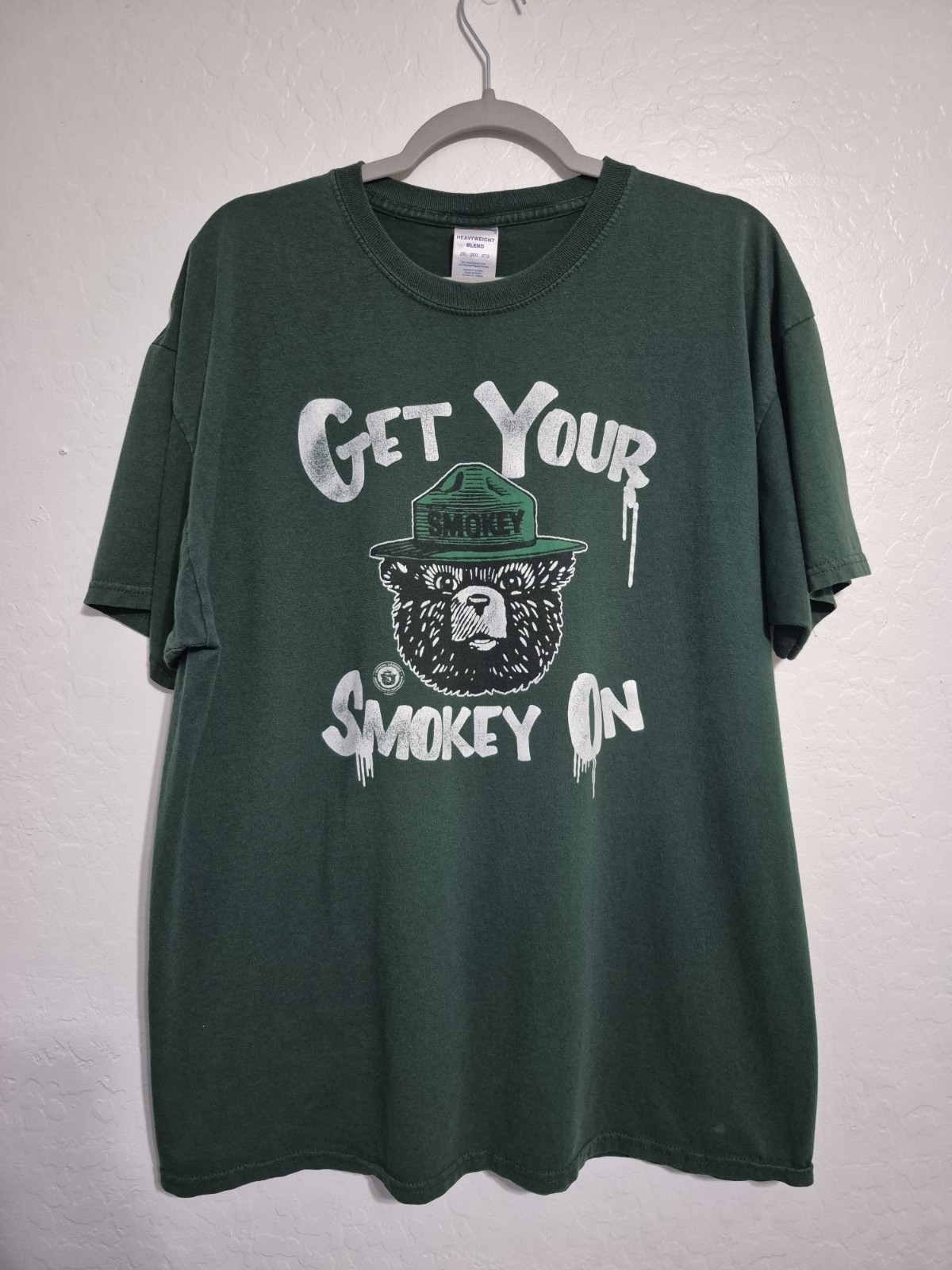 Vintage 2000s Smokey The Bear “Get Your Smokey On” Shirt – 2XL – Official Y2K