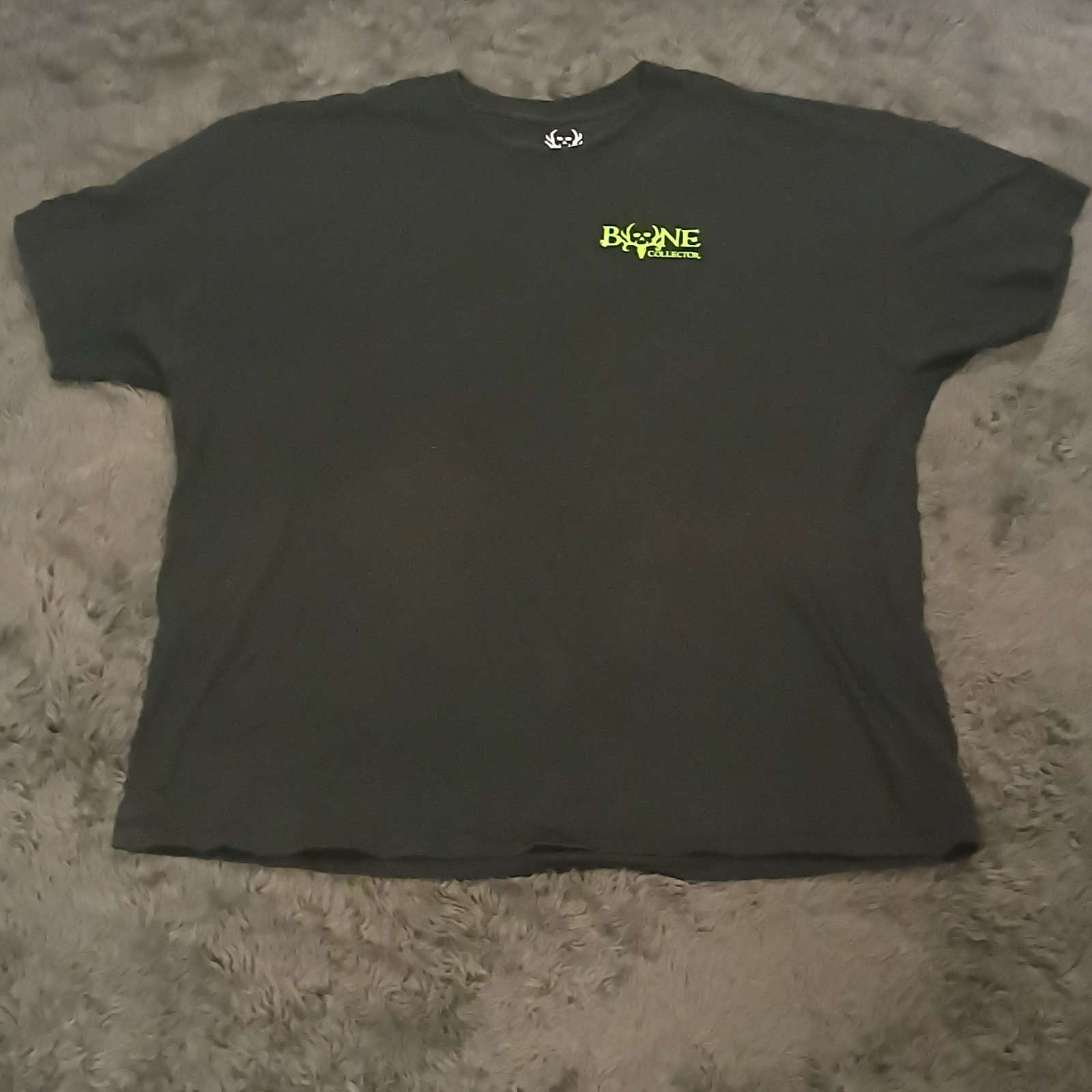 Bone Collector Men's 2XL Black Cotton Crew Neck Regular Fit Graphic Logo Tee gallery