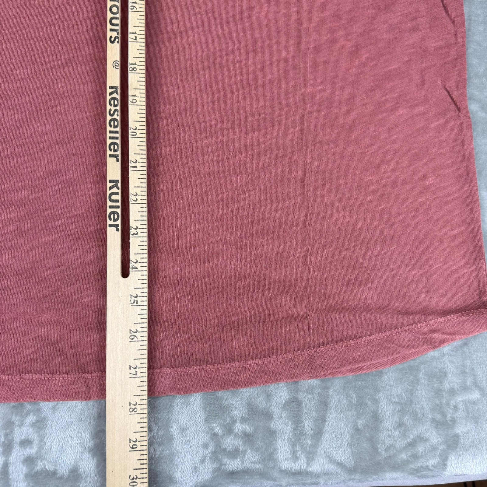 Marine Layer Vintage Heavy Slub Pocket Tee Mens M/L Marge Marsala Red $54 NWT gallery