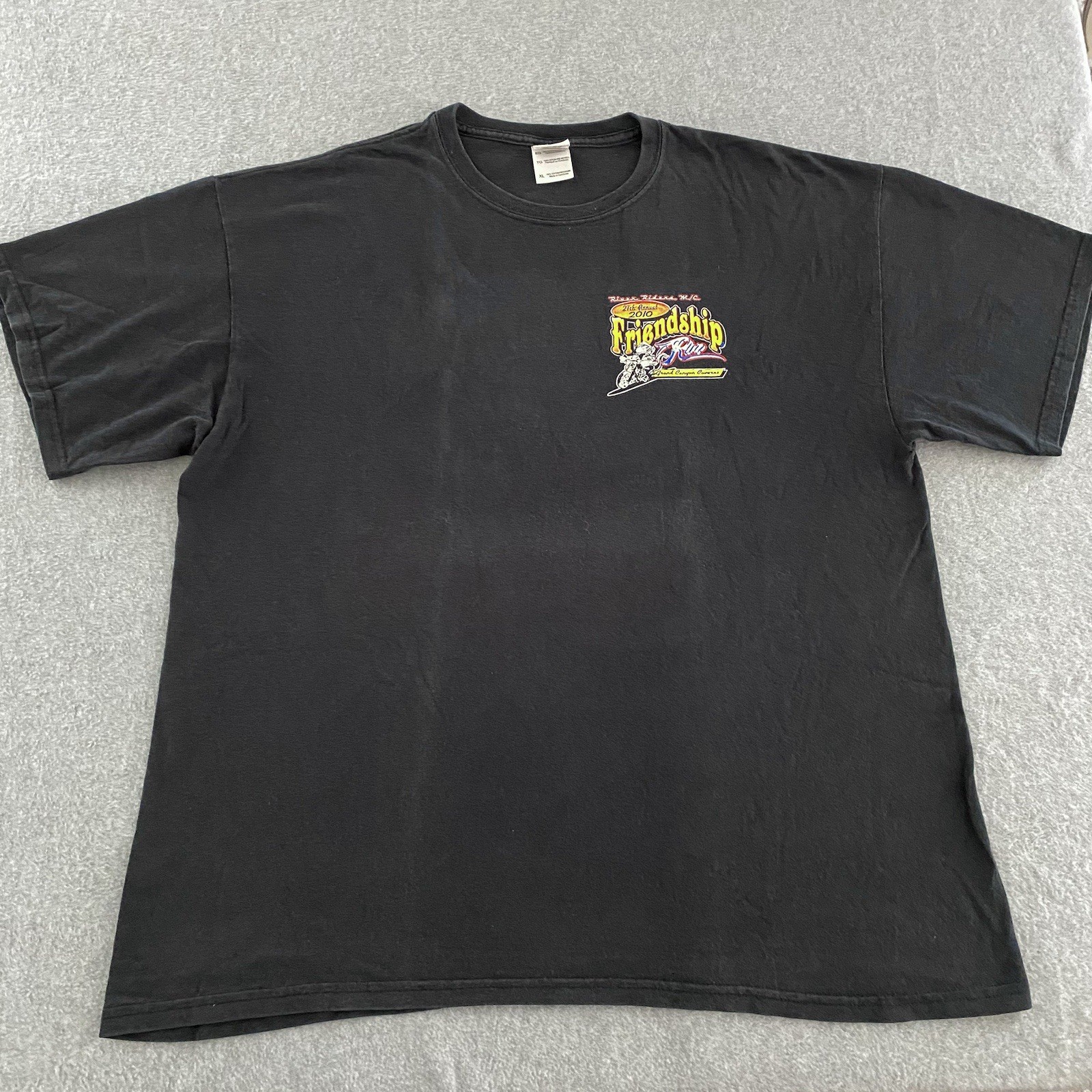 River Riders Friendship Run Shirt Mens XL Black Grand Canyon Choppers Biker 2010 gallery