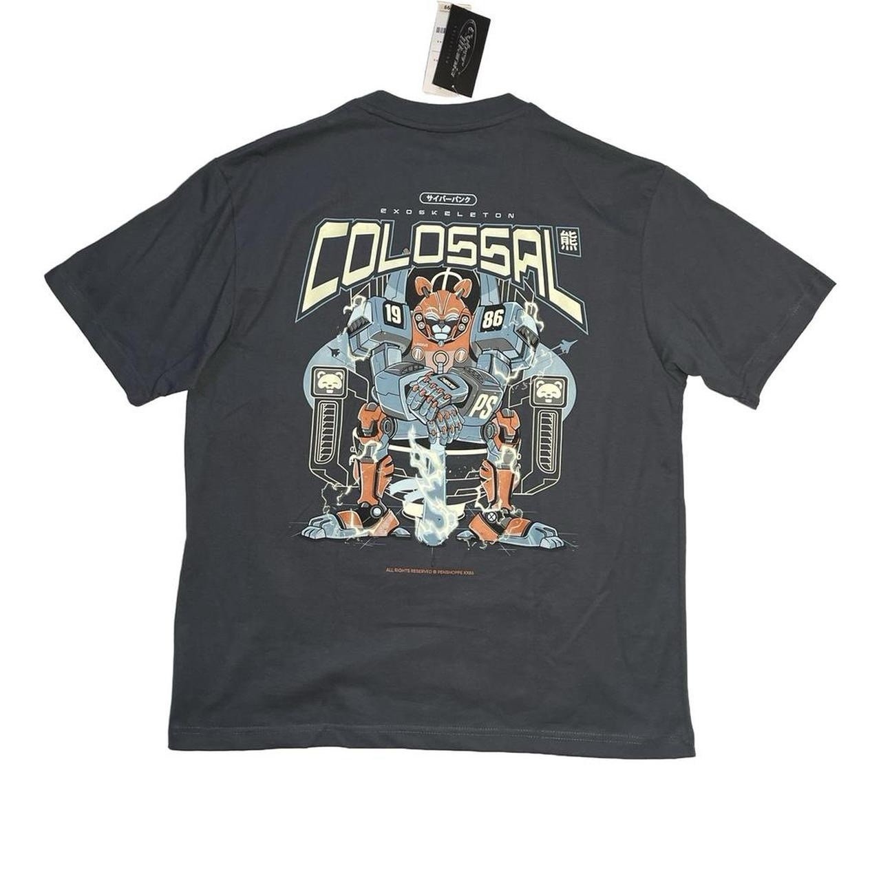 Penshoppe Philippines Men's Graphic Print Tee L Gray Crew Neck Short Sleeve gallery