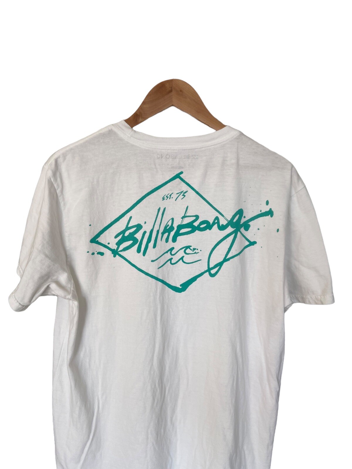 Billabong The Core Tee Shirt White 100% Cotton Mens Size L EUC gallery
