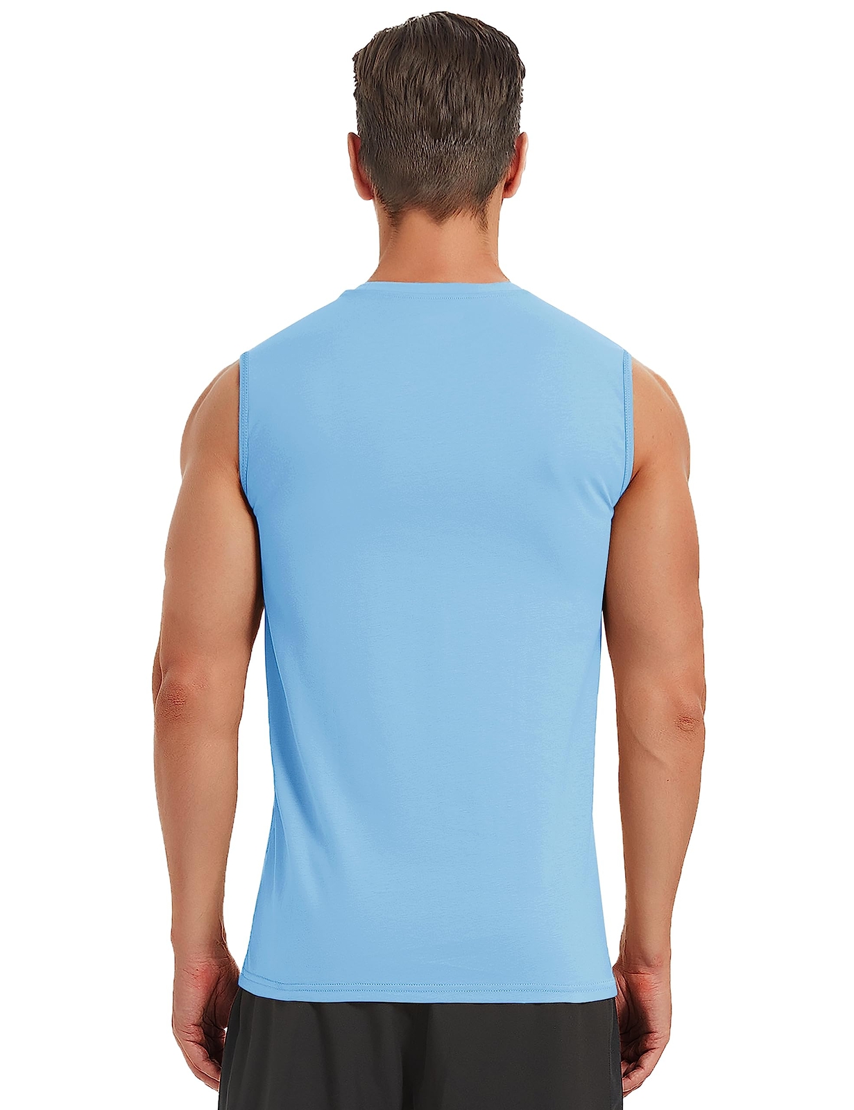Men's Sleeveless Muscle Shirts Gym Workout Bodybuilding Quick Dry Casual Vest T gallery