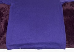 Vintage 90s Jerzees Single Stitch Purple 50/50 Blank Pocket T-Shirt-L-Excellent