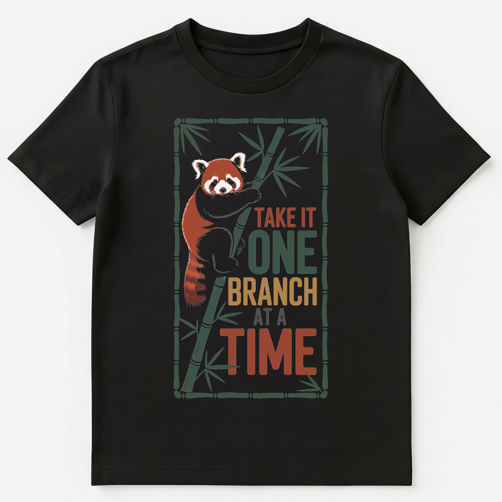 Adorable Red Panda Motivation Quote Graphic Unisex T-Shirt gallery