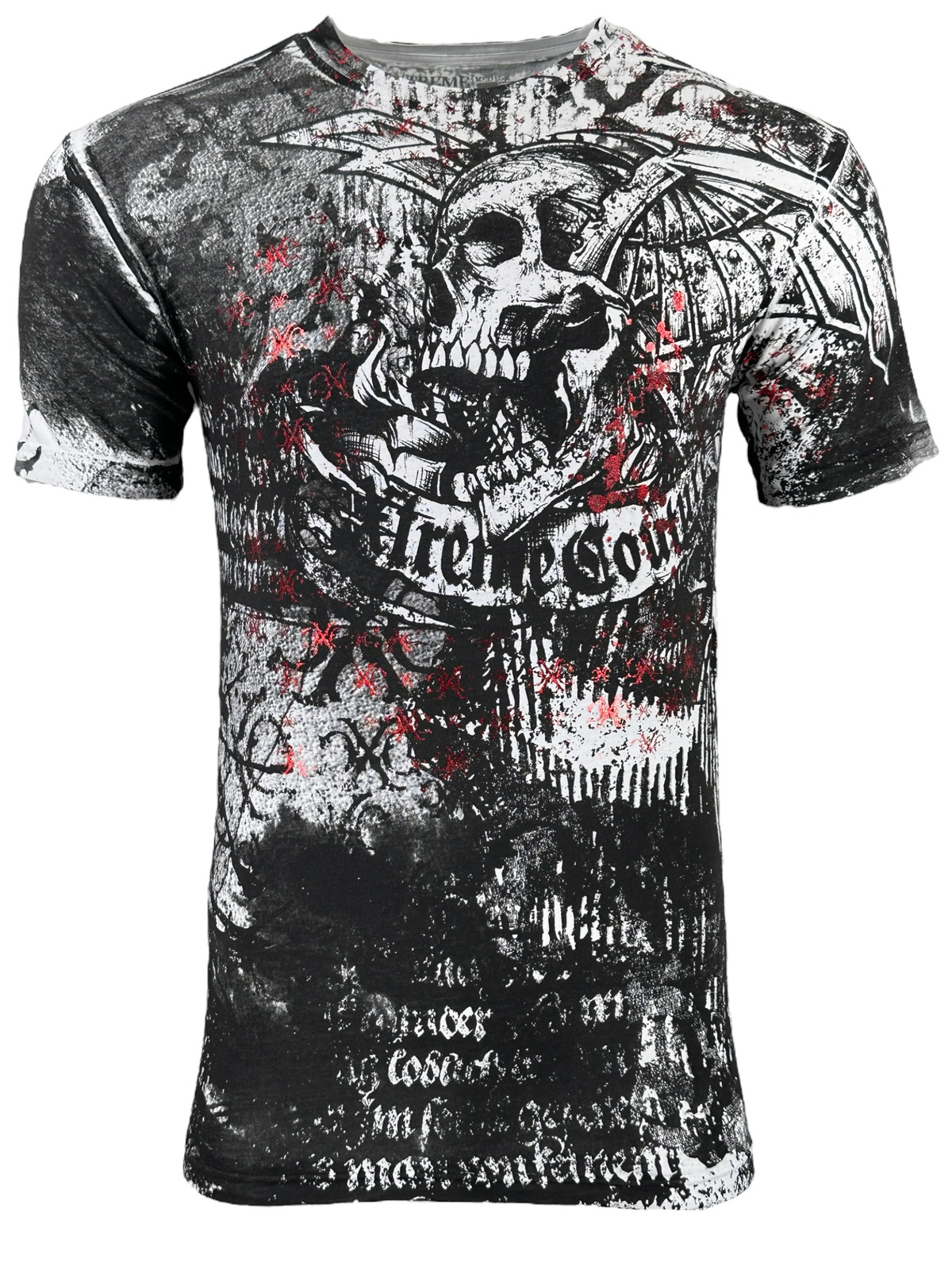 Xtreme Couture By Affliction Men's T-shirt Combatant Skull Biker S-5XL gallery