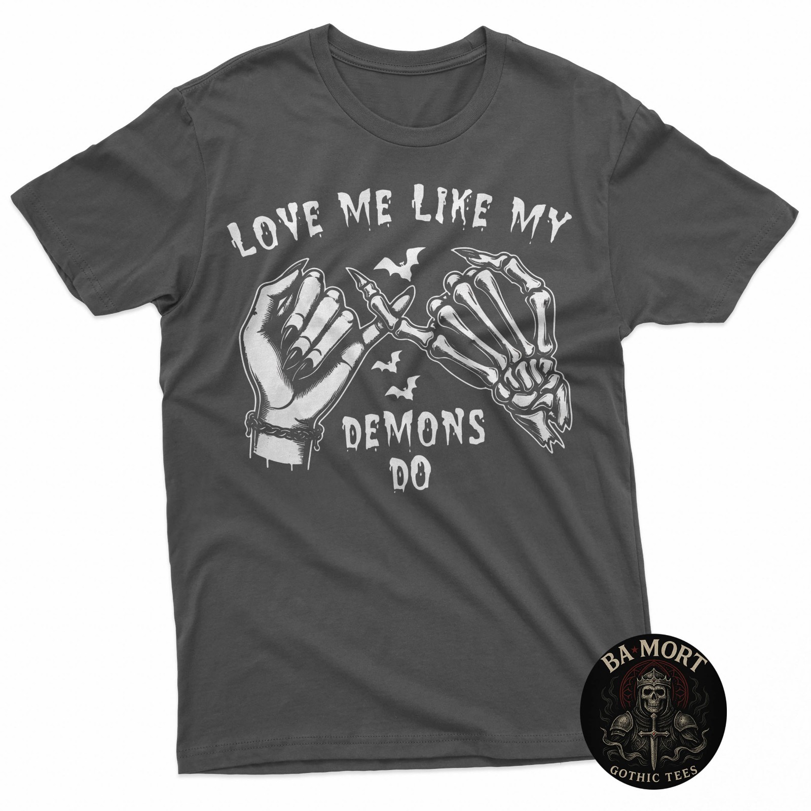 Love Me Like My Demons Do Emo Punk Gothic Goth Occult T-Shirt gallery