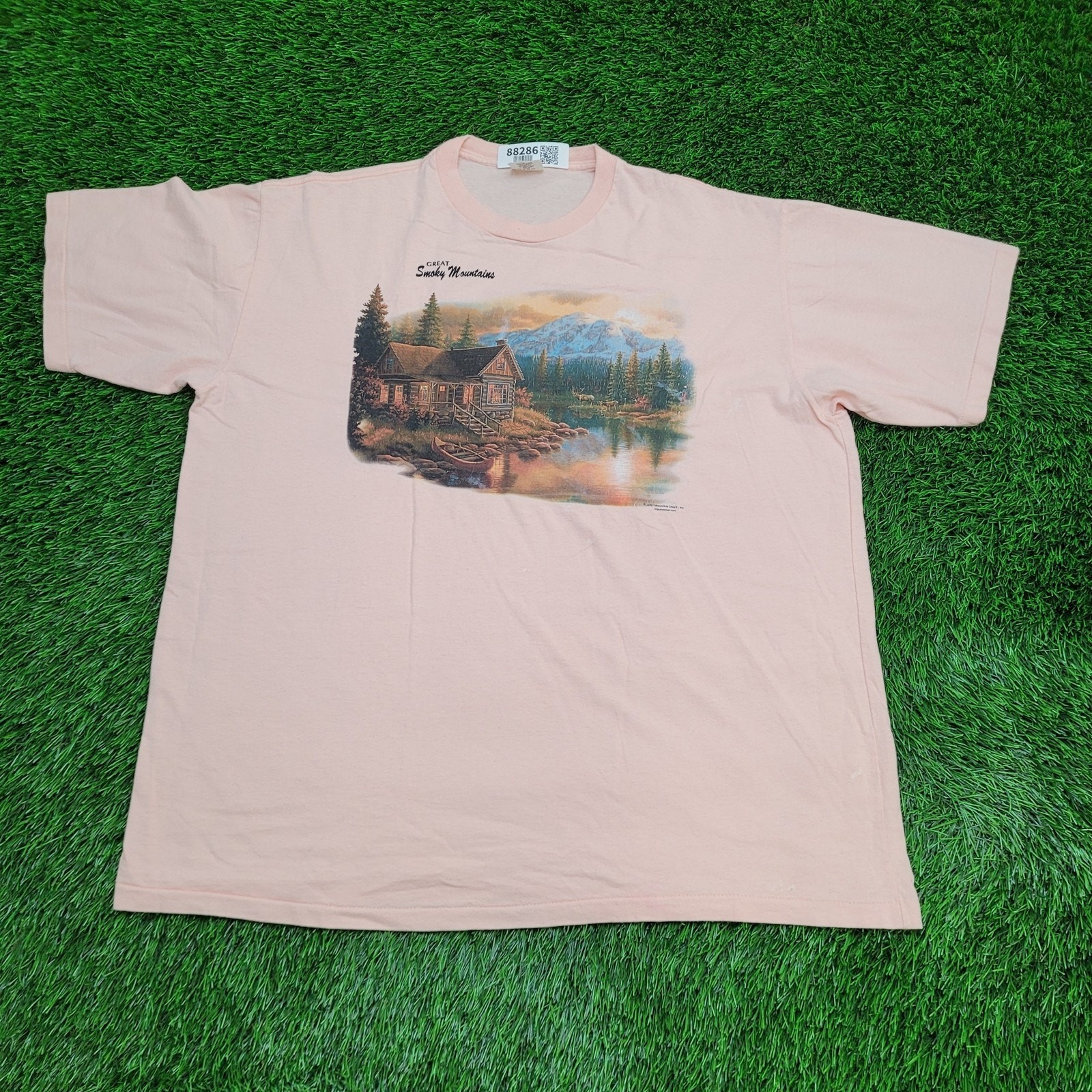 Vintage Great Smoky Mountains Shirt 2XL 25×30 Lake-View USA