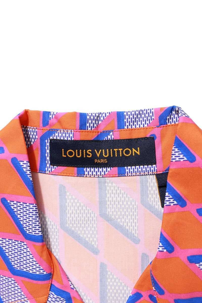 Louis Vuitton Size M 22AW RM222 PO0 HNS73W Damier Short Sleeve Shirt Used SB01 gallery