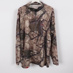 Mothwing Camo Mountain Mimicry Men’s 1/4 Zip Long Sleeve Shirt Baselayer Sz 2XL