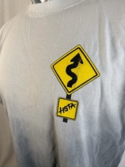 Vintage Liquid Blue Style Y2K Internet Tee Sz M Honda Sport Touring Association