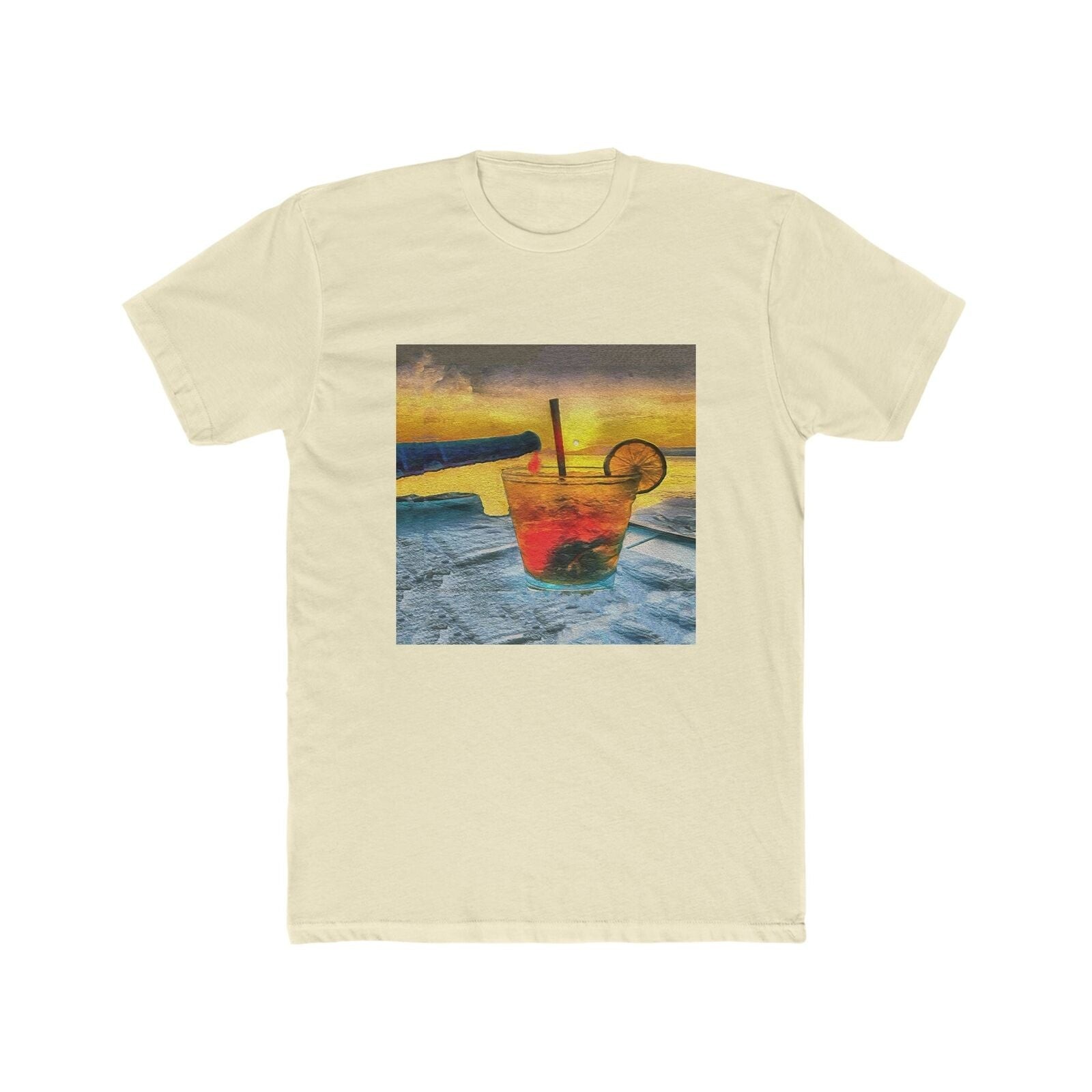 Happy Hour on Sifnos (Greece)- -- Men's Fitted Cotton Crew Tee gallery