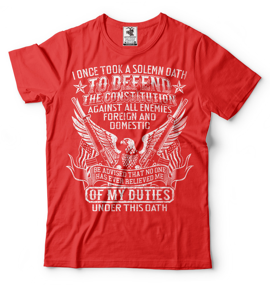 Veteran T-shirt Military T-shirt Veteran Oath Military T Shirt Gift For Veteran gallery