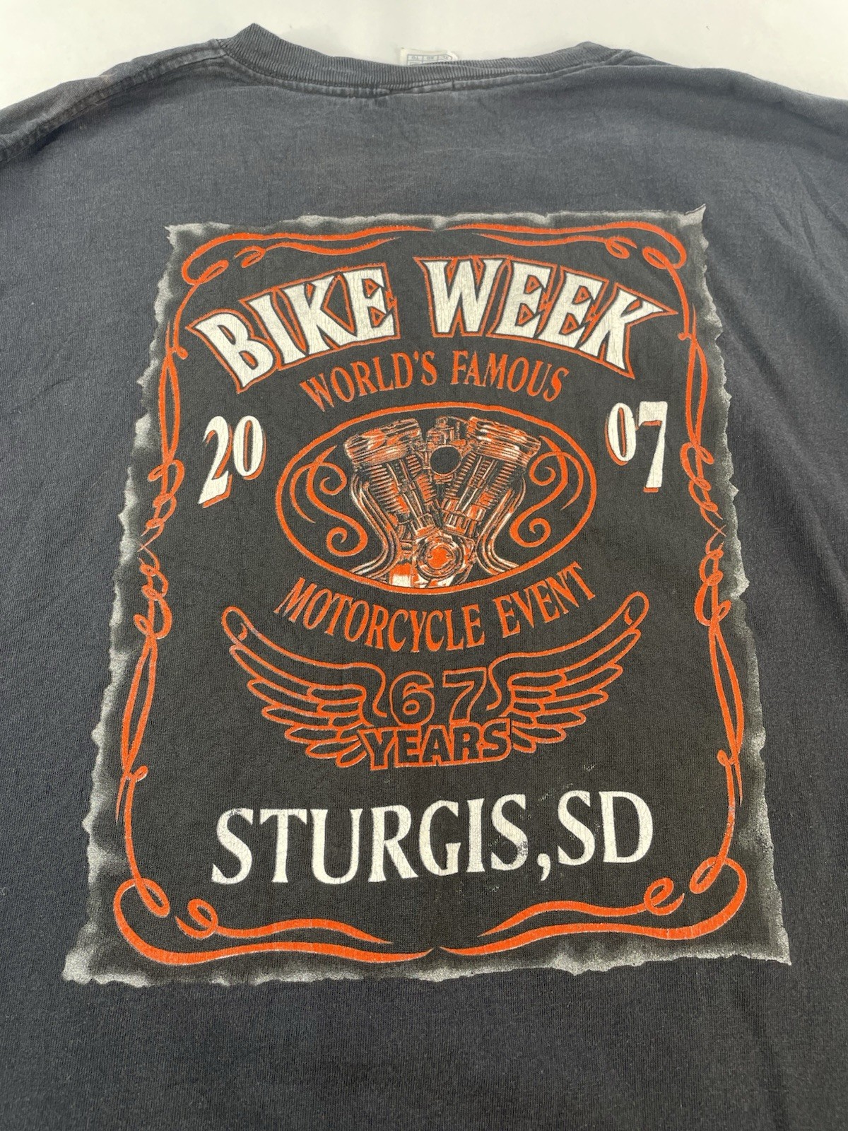 Men Delta Black “Bike Week 2007 “Graphic Long Sleeve Shirt Size Xl gallery