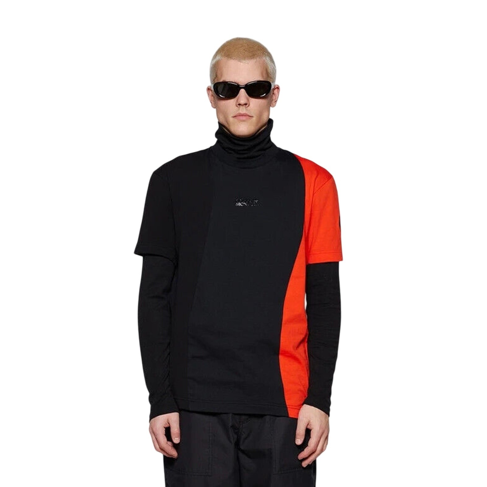 NWT Moncler x Adidas T-Shirt Size M Black Orange Cotton Short Sleeve $380 #NXNB gallery