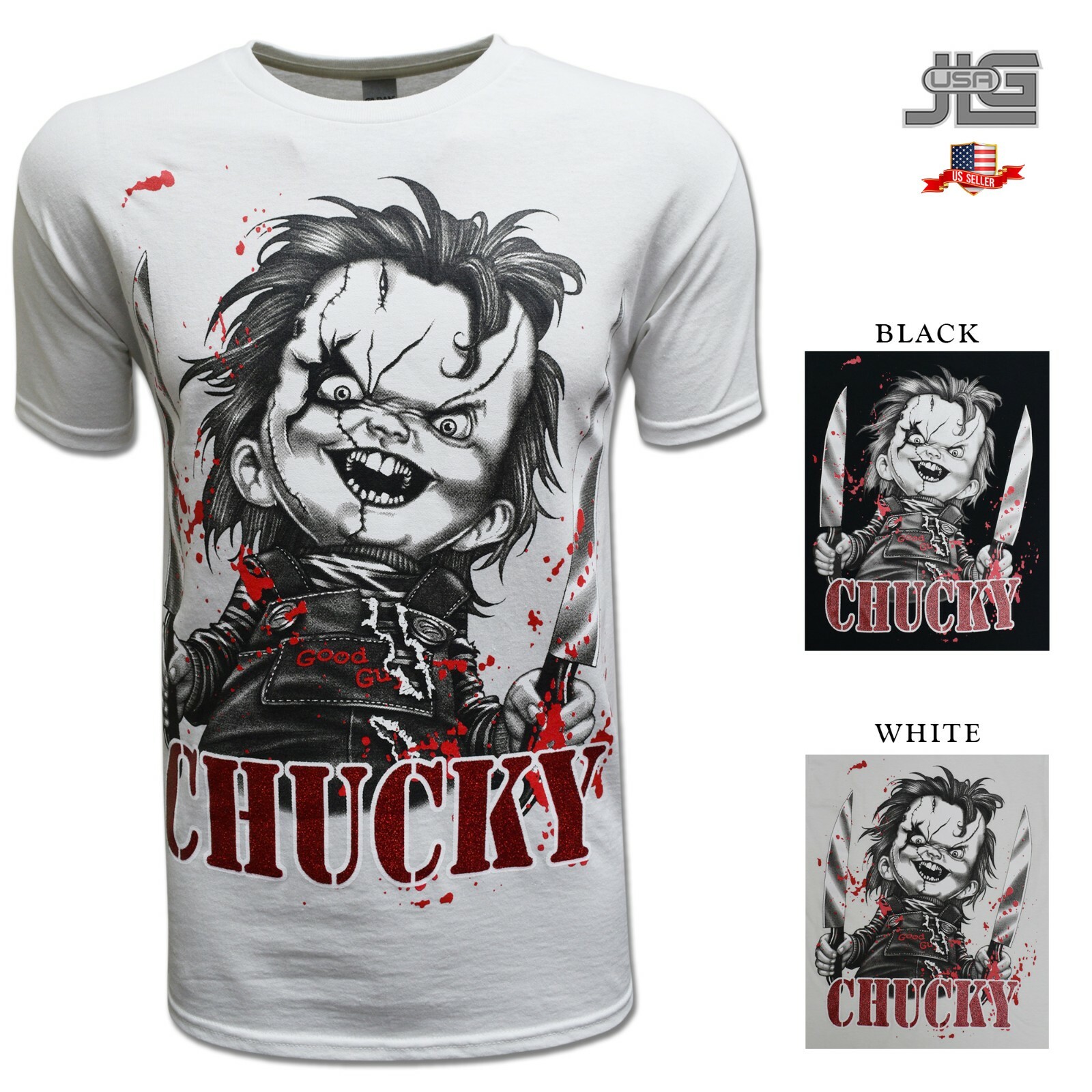 NEW T Shirt Chucky Horror Comedy Movie Adult Tee Play Time Men Women Graphic gallery