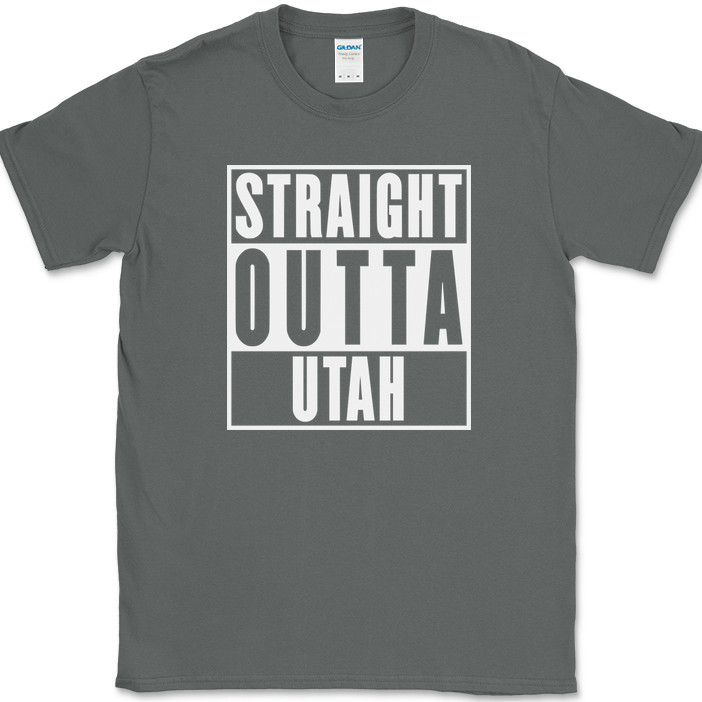 Straight Outta Utah T-Shirt Funny Humor State Pride Home US Novelty Tee gallery